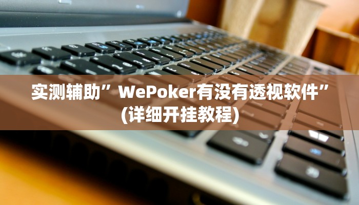 实测辅助”WePoker有没有透视软件”(详细开挂教程)