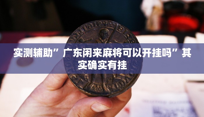 实测辅助”广东闲来麻将可以开挂吗”其实确实有挂