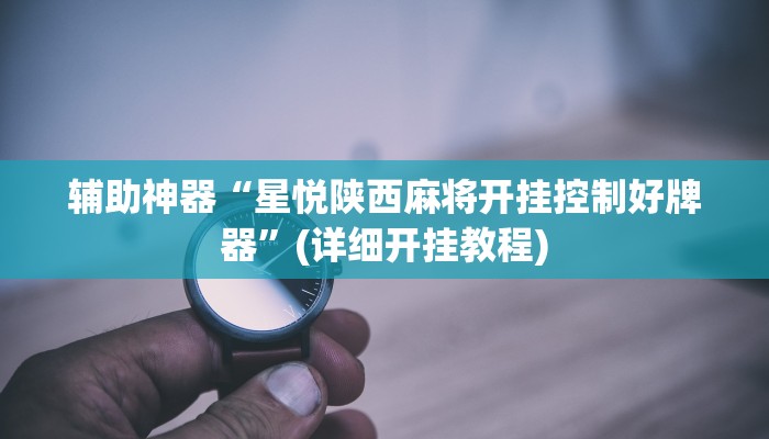 辅助神器“星悦陕西麻将开挂控制好牌器”(详细开挂教程)