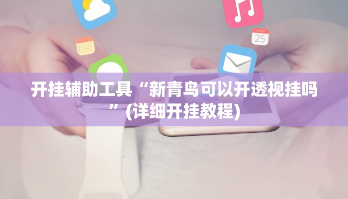 开挂辅助工具“新青鸟可以开透视挂吗”(详细开挂教程)