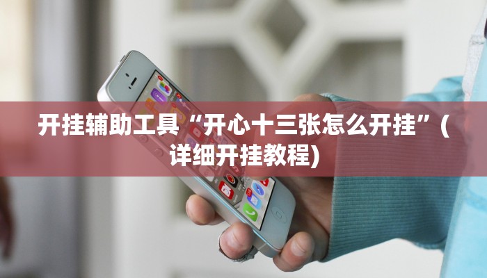 开挂辅助工具“开心十三张怎么开挂”(详细开挂教程)
