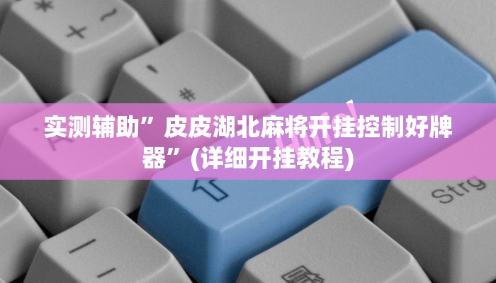 实测辅助”皮皮湖北麻将开挂控制好牌器”(详细开挂教程)