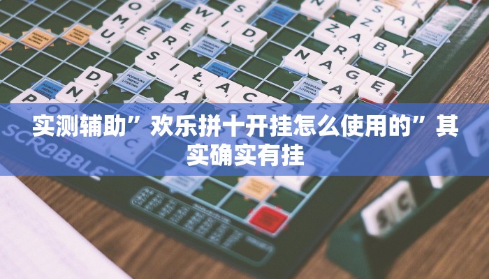 实测辅助”欢乐拼十开挂怎么使用的”其实确实有挂