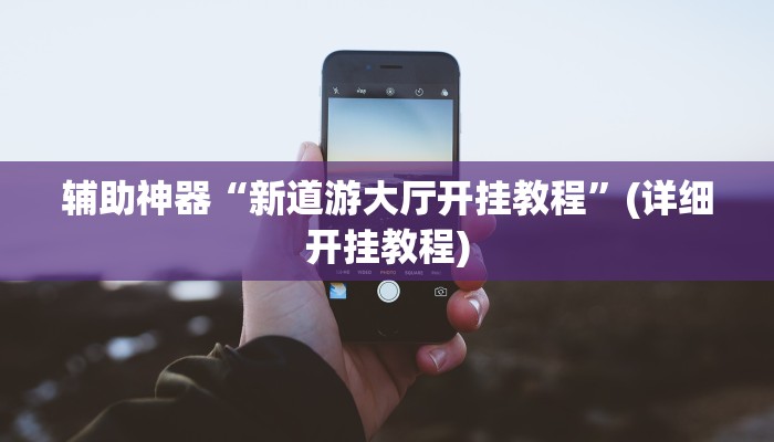 辅助神器“新道游大厅开挂教程”(详细开挂教程)