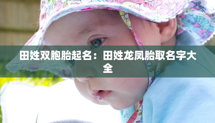 田姓双胞胎起名：田姓龙凤胎取名字大全